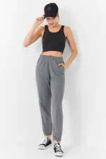 Tommylife Wholesale Smoked Basic Sleeveless Slim Fit U-Neck Women's Crop Top Tank Top - 97160