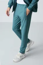 Ensemble de survêtement Tommylife Wholesale Relaxed Fit Basic pour homme, vert forêt, réf. 85260