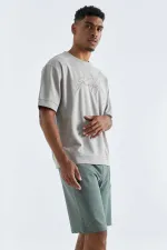 Short Tommylife Wholesale Standard Fit Basic pour homme 81136 Vert clair