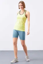 Débardeur de sport sans manches Tommylife Wholesale Lemon Crossbody pour femme, coupe standard - 97094