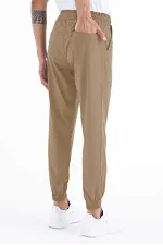 Tommylife Wholesale Beige Men's Basic Sweatpants with Pockets, Drawstring, Comfortable Fit, Elasticated Hem - 84826