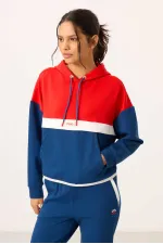 Tommylife Wholesale Parliament Hooded Color Block Women's Tracksuit Set - 95327