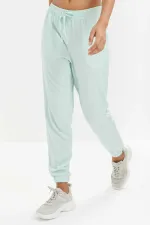 Pantalon de jogging Tommylife Wholesale vert aqua à cordon de serrage pour femme - 94620