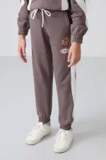 Ensemble de survêtement à capuche oversize pour filles Tommylife (7-15 ans), marron, référence 75166