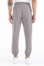 Pantalon de survêtement basique pour homme Tommylife Wholesale avec poches, cordon de serrage, coupe confortable et ourlet élastiqué - 84826