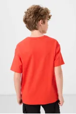 T-shirt basique oversize en coton doux texturé Tommylife pour garçon, référence 11297 Fiesta