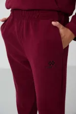 Ensemble de survêtement en polaire à col montant Tommylife Wholesale Serverer Boy, violet, référence 11218