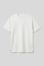 Tommylife Toptan Ekru Rahat Form Esnek Nefes Alabilir Erkek T-Shirt - 88495