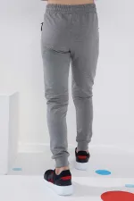 Tommylife Toptan Gri Melanj Erkek Çocuk Jogger Fermuarlı Cep Standart Kalıp Manşetli Eşofman Alt - 64042 Tommylife Toptan Gri Melanj Erkek Çocuk Jogger Fermuarlı Cep Standart Kalıp Manşetli Eşofman Alt - 64042