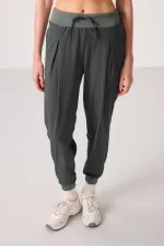 Pantalon femme coupe standard en polyester Tommylife en gros - 94677 kaki