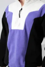 Sweat-shirt polaire à col montant et coupe standard pour filles de 7 à 15 ans, Tommylife Wholesale, noir, référence 75153