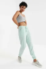 Pantalon de jogging Tommylife Wholesale vert aqua à cordon de serrage pour femme - 94620