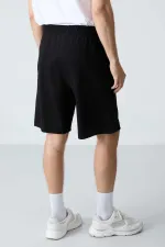 Tommylife Wholesale Comfort Fit Basic Men's Shorts 81277 Black
