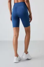 Tommylife Toptan Yüksek Bel Biker Kadın Tayt 91012 Parlament