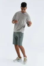Short Tommylife Wholesale Standard Fit Basic pour homme 81136 Vert clair