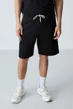 Short basique confort Tommylife pour homme, modèle 81281, noir.