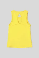 Débardeur de sport femme Tommylife Wholesale Lemon, coupe standard, dos croisé - 97296