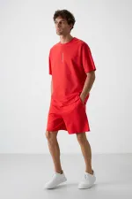 Tommylife Toptan O Yaka Oversize Baskılı Erkek T-Shirt 88368 Fiesta