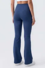 Leggings de sport évasés pour femmes Tommylife Wholesale Parliament, taille haute flexible - 94686 Leggings de sport évasés pour femmes Tommylife Wholesale Parliament, taille haute flexible - 94686