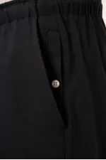 Short chino extensible léger, coupe standard, tissé, Tommylife Wholesale, noir, référence 81291