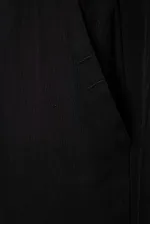 Pantalon chino extensible léger tissé coupe standard Tommylife Wholesale pour homme 82176 Noir