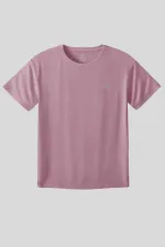 Tommylife Toptan Gül Kurusu O Yaka Basic Battal Büyük Beden Kadın T-Shirt - 97308