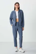 Survêtement à capuche pour femme Tommylife, modèle standard, vente en gros, 95306, pétrole