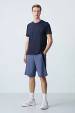 Short basique confort Tommylife pour homme, coloris pétrole, référence 81280 (vente en gros)