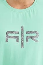 Tommylife Wholesale Boris Crew Neck Standard Fit Printed Men's T-Shirt 88206 Aqua Green