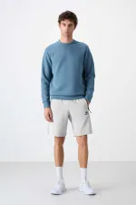 Short basique Tommylife pour homme, coupe standard, référence 81136, couleur pierre.
