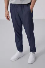 Tommylife Wholesale Standard Fit Woven Lightweight Stretch Chino Pants 82175 Denim Navy Blue