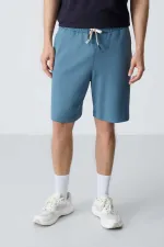 Tommylife Toptan Comfort Fit Basic Erkek Şort 81275 Orman Yeşili