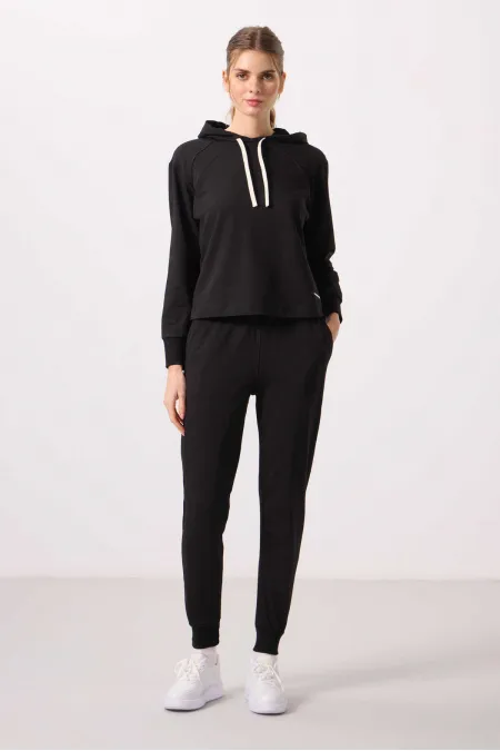 Ensemble de survêtement oversize à capuche Tommylife pour femme - 95336 Noir