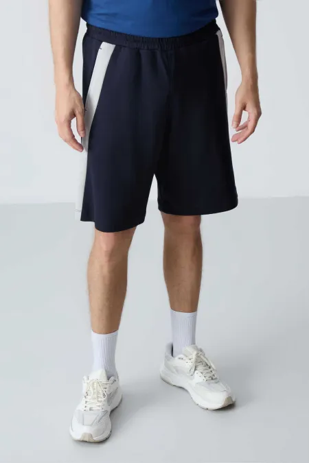 Short basique confort Tommylife pour homme, coloris bleu marine, référence 81280.