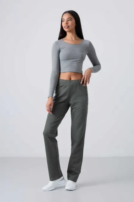 Tommylife Wholesale Çağla Pantalon de survêtement classique confortable à poches zippées pour femme - 94195
