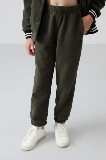 Pantalon de jogging Tommylife Wholesale pour filles de 7 à 15 ans, coupe standard, référence 75155, kaki