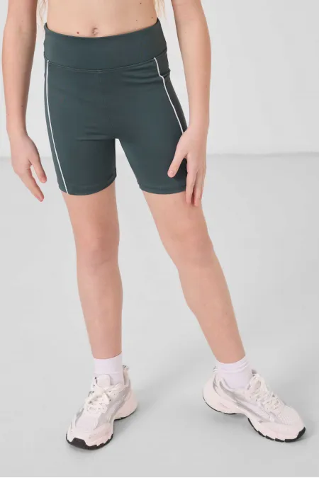 Leggings pour filles Tommylife Wholesale Flexible Standard Fit Basic Performance 75189 Vert forêt