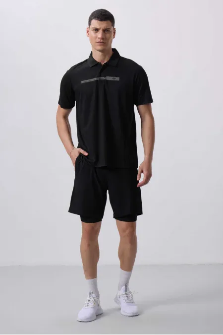 Collants et shorts Tommylife en polyester à motif standard pour homme, vente en gros, 81287, noir