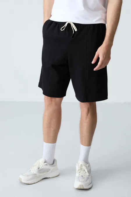 Short basique confort Tommylife pour homme, noir, référence 81277 (vente en gros)