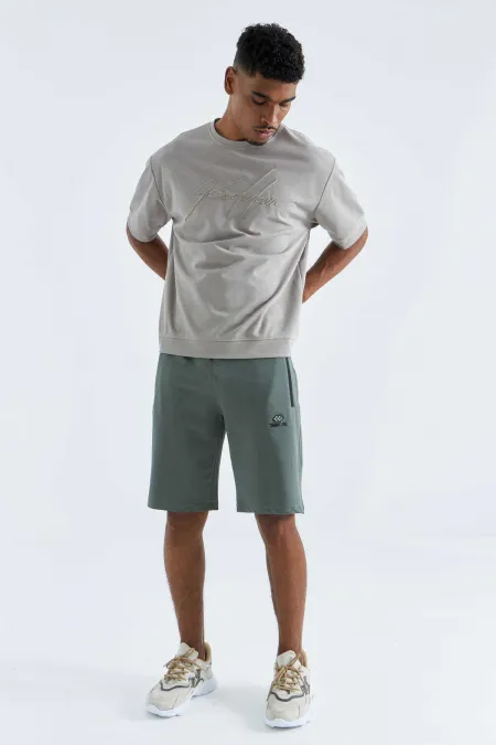 Short Tommylife Wholesale Standard Fit Basic pour homme 81136 Vert clair