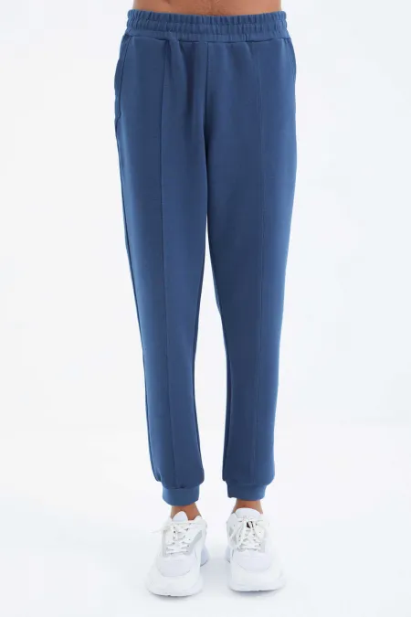 Tommylife Wholesale Parliament Men's Sweatpants with Drawstring Front Stitching Detail and Standard Fit - 84994