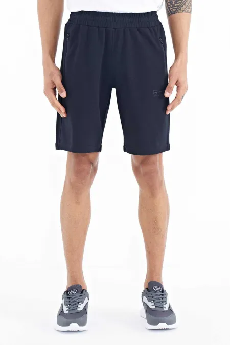 Tommylife Toptan Ryan Standart Kalıp Basic Erkek Şort 81239 Lacivert