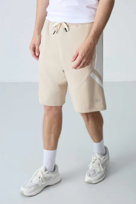 Short basique confort Tommylife pour homme, couleur beige, référence 81281.