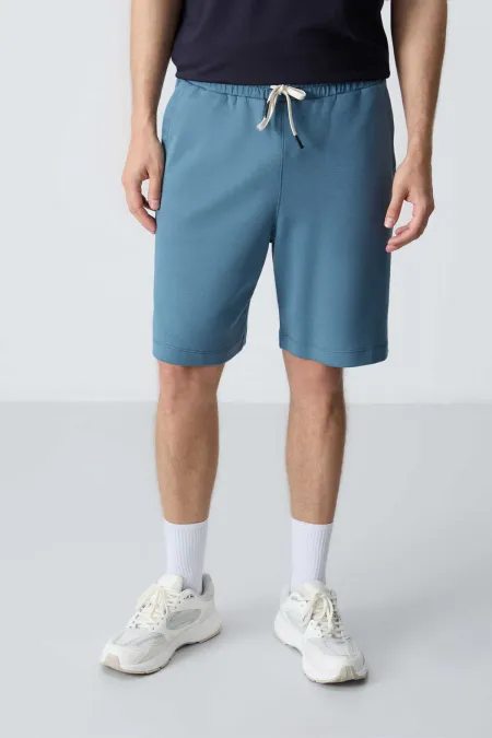Short basique confort Tommylife pour homme, coloris vert forêt, référence 81275.