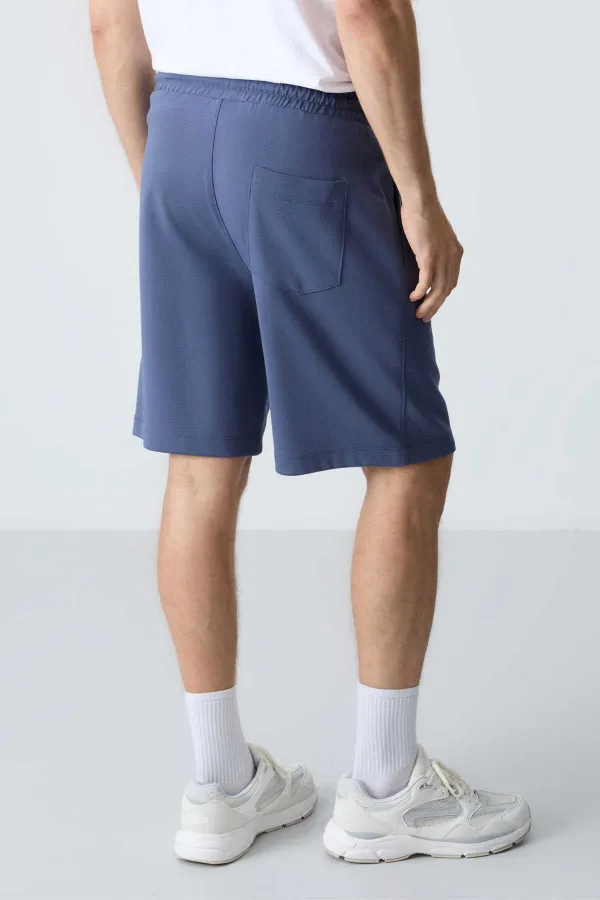 Tommylife Wholesale Comfort Fit Basic Men's Shorts 81275 Petrol