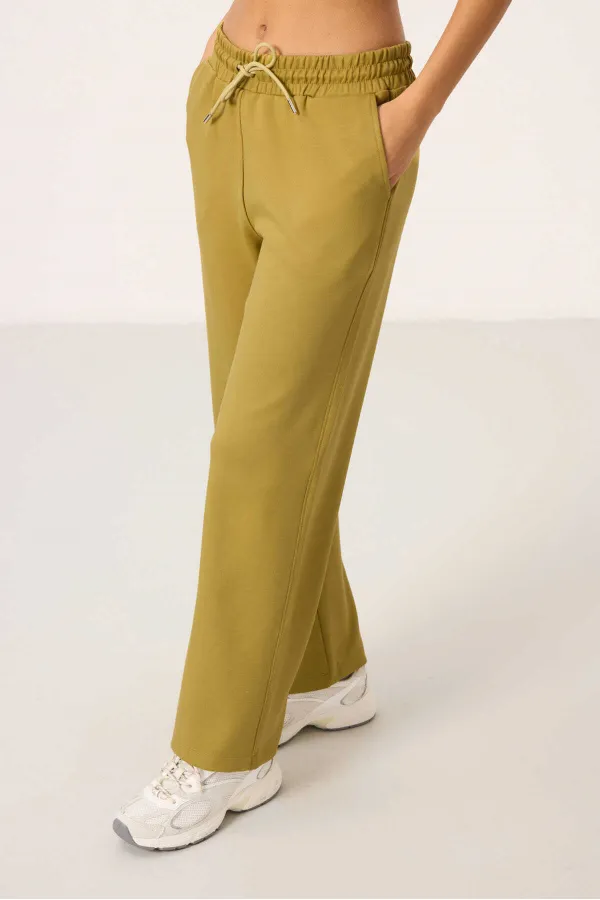 Ensemble tunique de survêtement oversize à capuche et texture douce Tommylife pour femme - 95348 Moutarde foncé