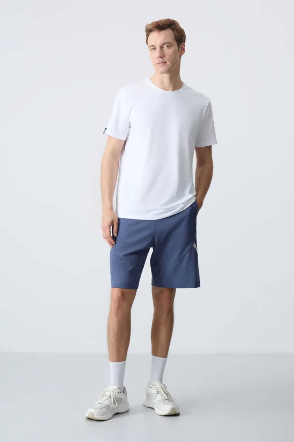 Tommylife Toptan Comfort Fit Basic Erkek Şort 81281 Petrol