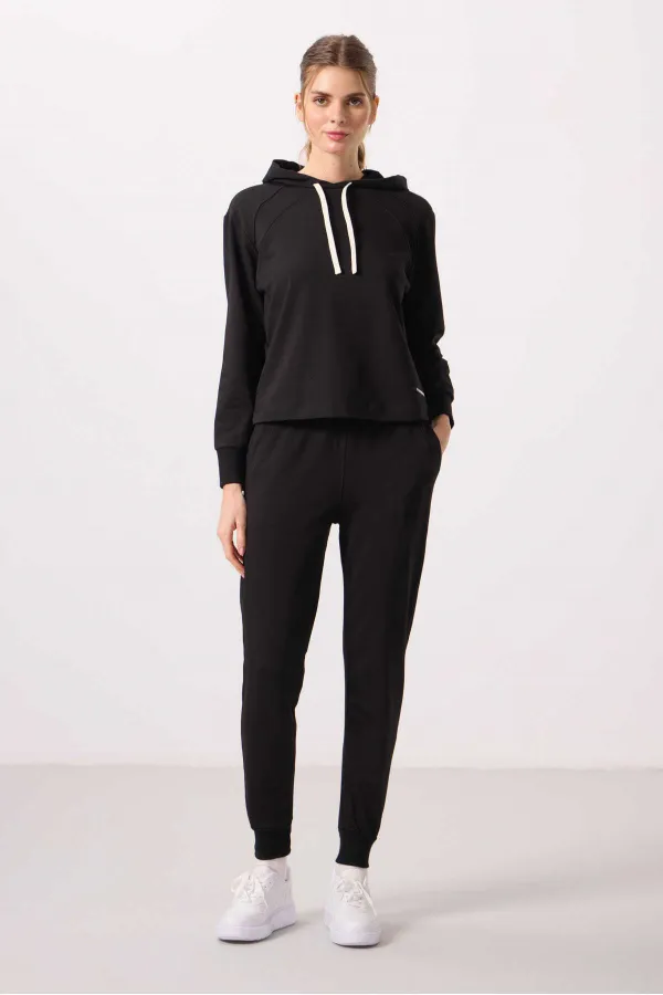 Ensemble de survêtement oversize à capuche Tommylife pour femme - 95336 Noir