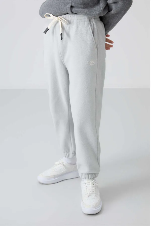 Tommylife Wholesale Waiter Boy Jogger Standard Fit Boys' Fleece Sweatpants 11220 Stone