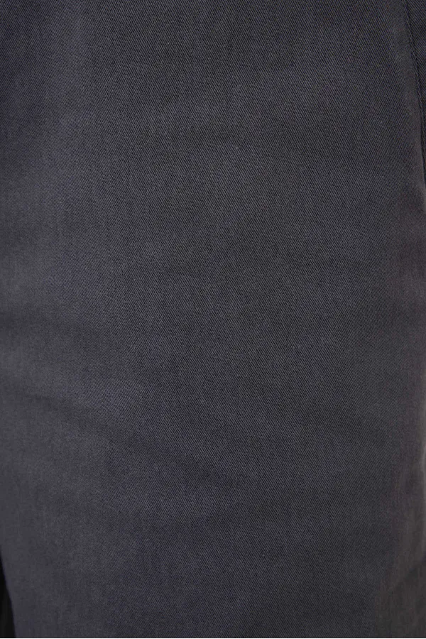 Short chino extensible léger, coupe standard, tissé, Tommylife Wholesale, gris, référence 81292